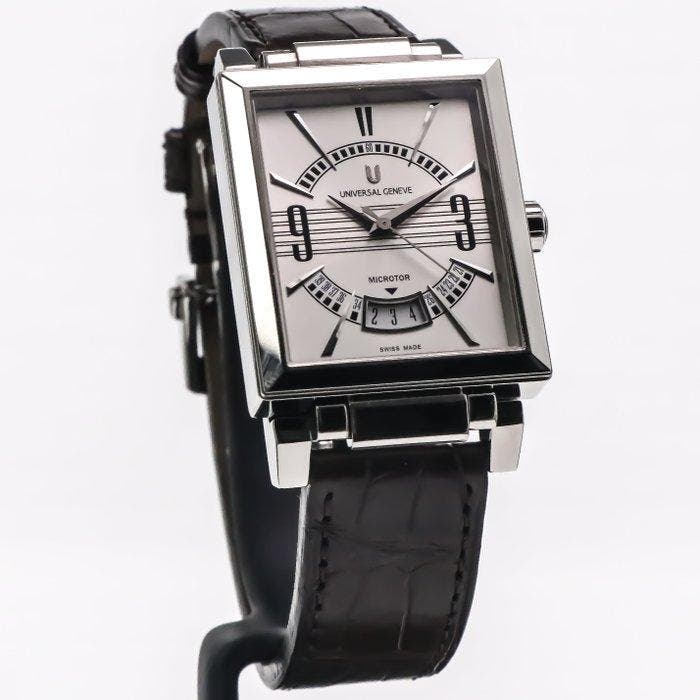 Universal Genève - Microtor Cabriolet - 8101.129-010 - Homme, Handtassen en Accessoires, Horloges | Heren