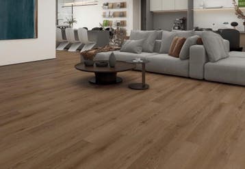 SPC Klikvloer PetraCore Houtlook Meridian Walnut 18,3x122, 60 cm of meer, Nieuw, 10 m² of meer, Vloertegels