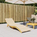 vidaXL Ligbedkussen 200x70x3 cm oxford stof beige, Verzenden, Nieuw