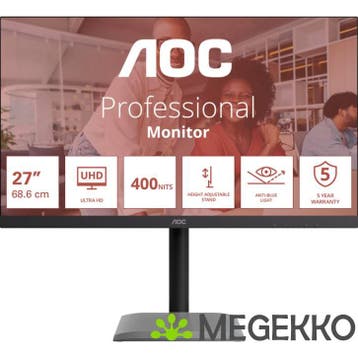 AOC Professional U27E4CV 27  4K IPS Monitor, Verzenden, Nieuw