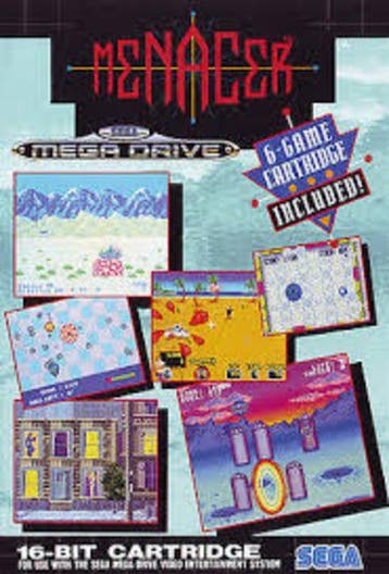 6 Game Cartridge - Menacer in Doos - Sega Megadrive, Ophalen of Verzenden