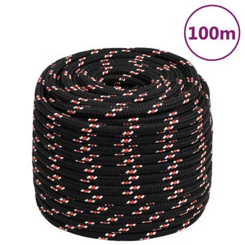 vidaXL Boot touw 18 mm 100 m polypropyleen zwart, Verzenden