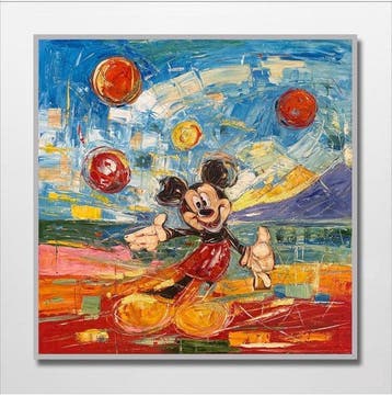 Nguyn V.L (1993) - Mickey 17 Vintage 80 80 cm - No
