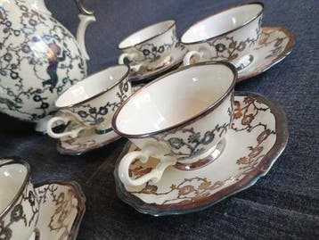 Rosenthal - Service à café (14) - Inseriti in argento 925 -