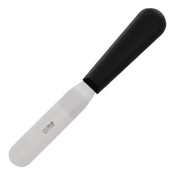 Paletmes gebogen RVS zwart | 10(l)cm Hygiplas, Verzenden