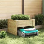vidaXL Grasmaaier Garage Bruin 79 x 73 x 56 cm Impregneerd, Tuin en Terras, Verzenden, Nieuw