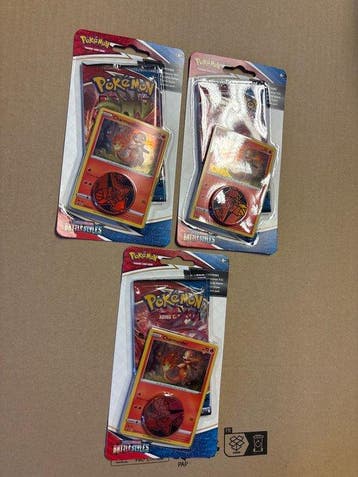 Pokémon - 3 Blisterverpakking - Battle Styles Charmander, Nieuw