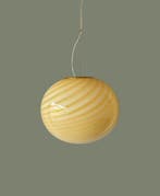 MIMU interior - Lustre - AMBER SWIRL D40 - Verre de Murano, Antiquités & Art, Antiquités | Éclairage