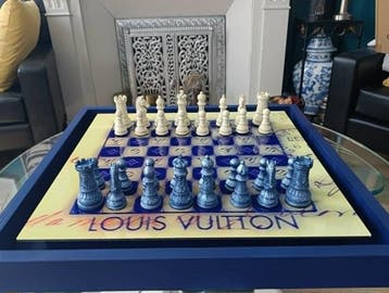 Dominique Kleiner - ÉCHIQUIER D’ART “LOUIS VUITTON BLUE