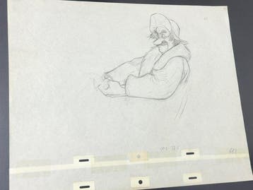 Walt Disney - Originele animatietekening van Amos (40 x 32, Nieuw