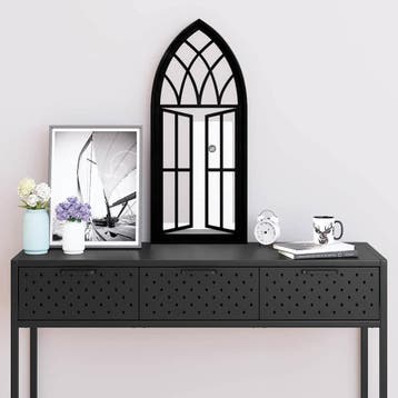 vidaXL Spiegel 70x30 cm ijzer zwart, Huis en Inrichting, Verzenden, Nieuw