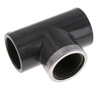 Raccord en T PVC femelle femelle femelle 40mm x femelle, Verzenden