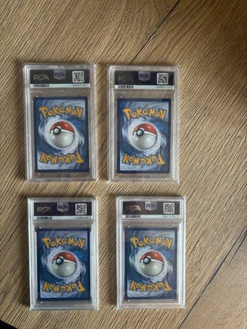 Pokémon - 4 Graded card - PSA, Nieuw