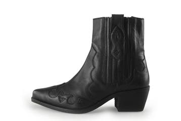 Manfield Cowboy laarzen in maat 38 Zwart, Verzenden, Zwart, Zo goed als nieuw, Manfield