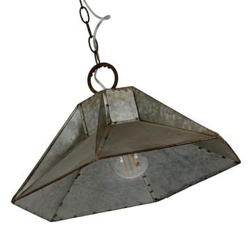 hanglampen Hanglamp Austin Zink Binnenverlichting, Verzenden, Nieuw, Overige materialen, Klassiek