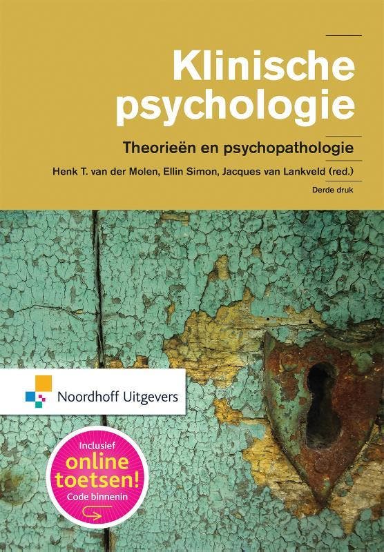 Klinische psychologie / Vast Boek 9789001846244 Ellin Simon, Livres, Livres d'étude & Cours, Envoi