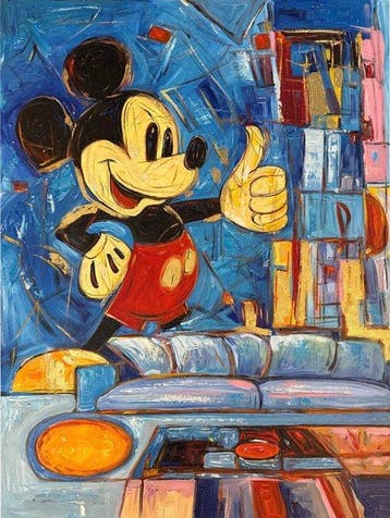 Nguyn V.L (1993) - The Mickey Legacy (15) 80 60 cm.