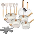 2dekans | Rochester 18-delige Pannenset met Deksels - Set, Huis en Inrichting, Ophalen of Verzenden, Nieuw