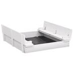 vidaXL Zandbak 95x90x15 cm vurenhout wit, Verzenden, Nieuw