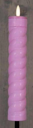 Led fakkel solar pink swirl annas collection met timer 21x4, Nieuw