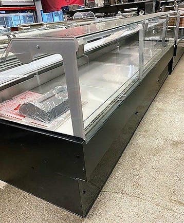 Artemis Koeltoonbank met rechte glas – B198 x D105 x H125 cm, Nieuw