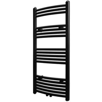 vidaXL Radiator / handdoekenrek gebogen 500x1160 mm zwart, Verzenden, Nieuw