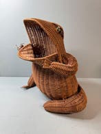 Tijdschriftenhouder - Kikker - Rattan