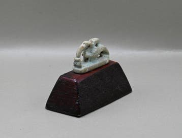 Oude Egypte, late periode Faience Ibis-amulet