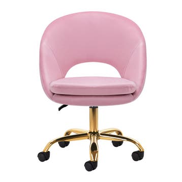 Elegante Velvet Draaistoel – Verrijdbaar en Verstelbaar, Verzenden, Nieuw