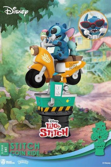 Beast Kingdom Disney Stitch Coin Ride D-Stage PVC Diorama 16, Antiquités & Art, Art | Sculptures & Bois, Ophalen of Verzenden
