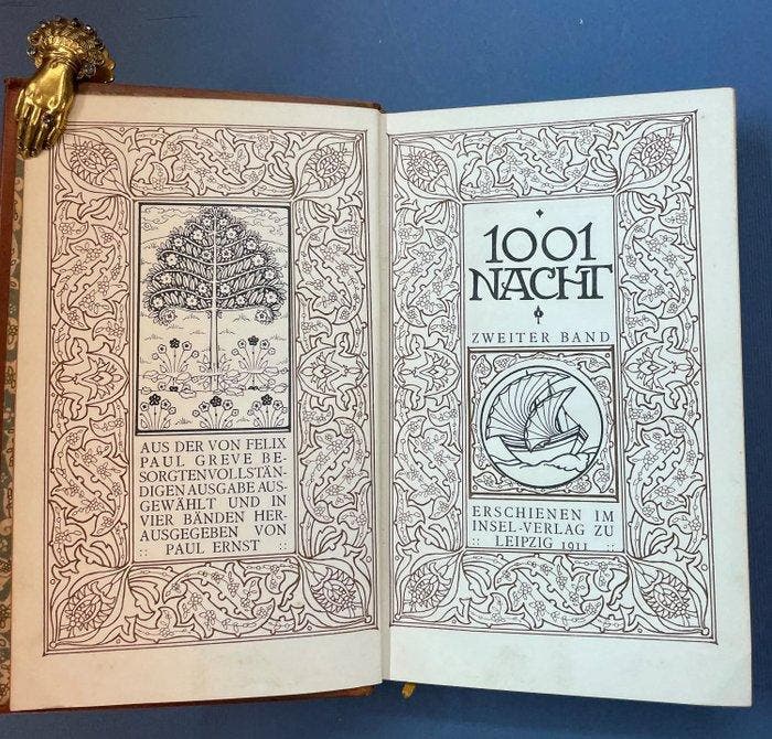 Marcus Behmer Erstausgabe - 1001 Nacht - 1911, Antiquités & Art, Antiquités | Livres & Manuscrits