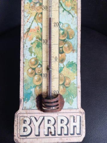 Thermomètre - Bois - BYRRH - 1928-1932