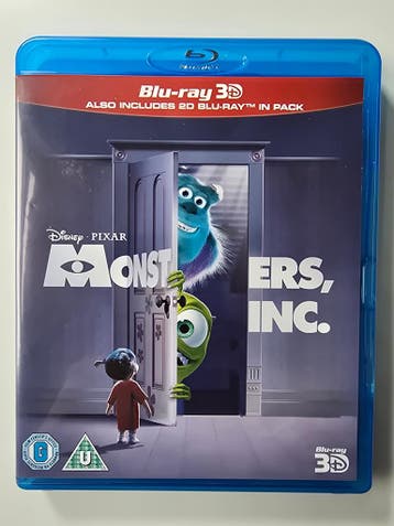 MONSTERS, INC. (3D + 2D) (IMPORT WITH DUTCH SUBS) (BLURAY), Gebruikt
