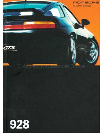 1994 PORSCHE 928 GTS HARDCOVER BROCHURE DUITS, Nieuw