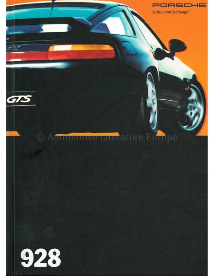 1994 PORSCHE 928 GTS HARDCOVER BROCHURE DUITS, Boeken, Auto's | Folders en Tijdschriften