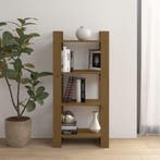 vidaXL Boekenkast/kamerscherm 60x35x125 cm massief hout, Huis en Inrichting, Kasten | Boekenkasten, Verzenden, Nieuw