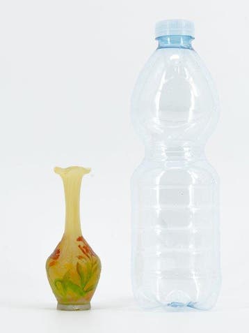 Daum - Vase - verre camée polychrome - Soliflore