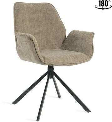 2dekans | Eetkamerstoel Lenny Taupe - Giga Meubel - Set van, Ophalen of Verzenden, Nieuw