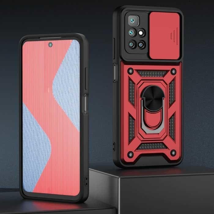 Xiaomi Redmi Note 10 Pro - Armor Hoesje met Kickstand en, Télécoms, Téléphonie mobile | Housses, Coques & Façades | Marques Autre
