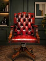 “HILLCREST REGD TRADE MARK - Chaise de bureau - Cuir, Bois,