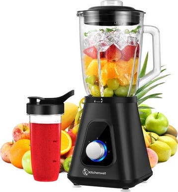 2dekans | Kitchenwell Blender - Krachtige 1300 Watt, Elektronische apparatuur, Ophalen of Verzenden, Nieuw