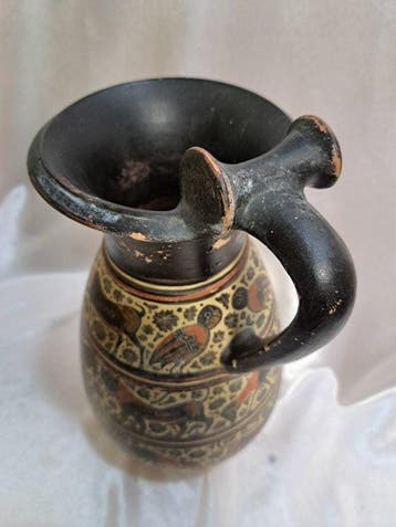 Réplique dune olpé grec antique en céramique. Vase - 35 cm