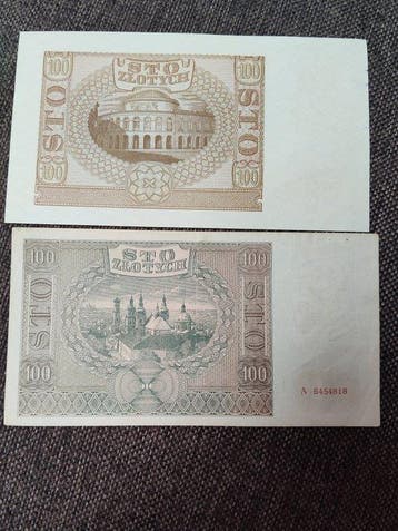 Polen. - 2 x 100 Zlotych 1940-1941 - Pick 97, 103 (Zonder
