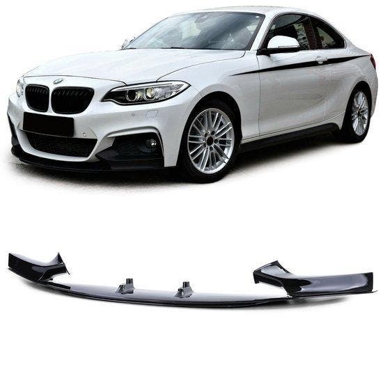 Performance Look Glans Frontspoiler BMW 2 Serie F22 B1914, Auto-onderdelen, Carrosserie, Nieuw, BMW, Voor