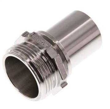 G 1 1/4 Buitendraad x 32mm RVS Slangpilaar met, Verzenden, Nieuw