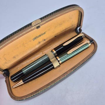 Pelikan - Fountain pen 400 with 14k gold nib & mechanical, Nieuw