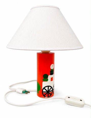 Lamp - Keramiek - Vintage kinderlamp