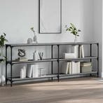vidaXL Wandtafel 200x29x75 cm bewerkt hout grijs sonoma, Huis en Inrichting, Tafels | Bijzettafels, Verzenden, Nieuw