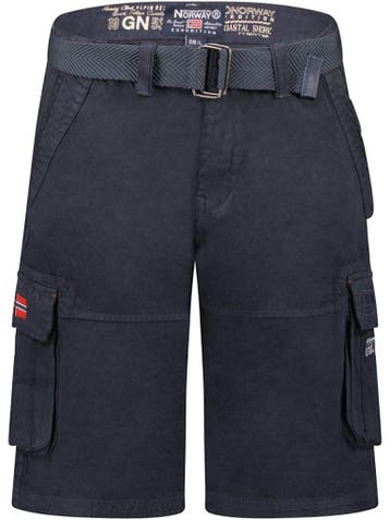 Heren Korte Broek Zakken Geographical Norway Pionec Blauw, Verzenden