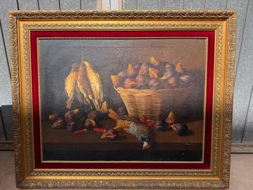 Europese school (XVIII) - Bodegón de fruta y caza